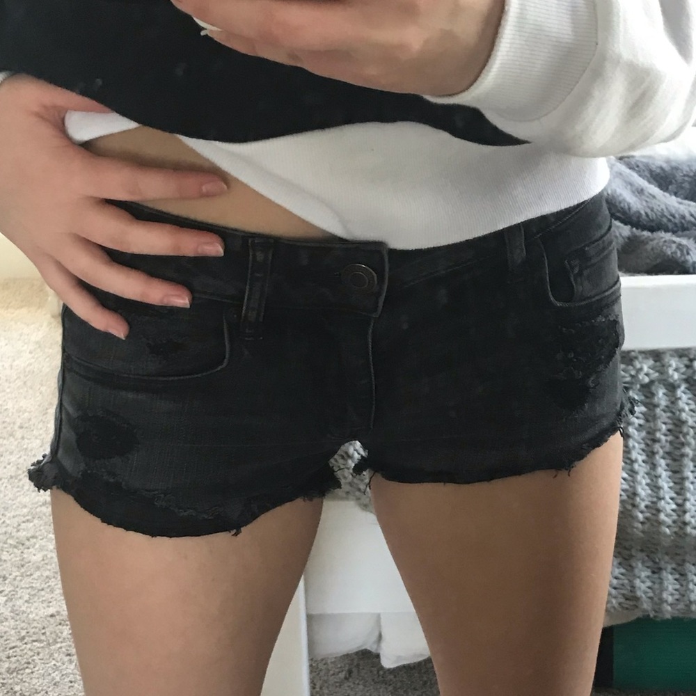 american eagle jean shorts